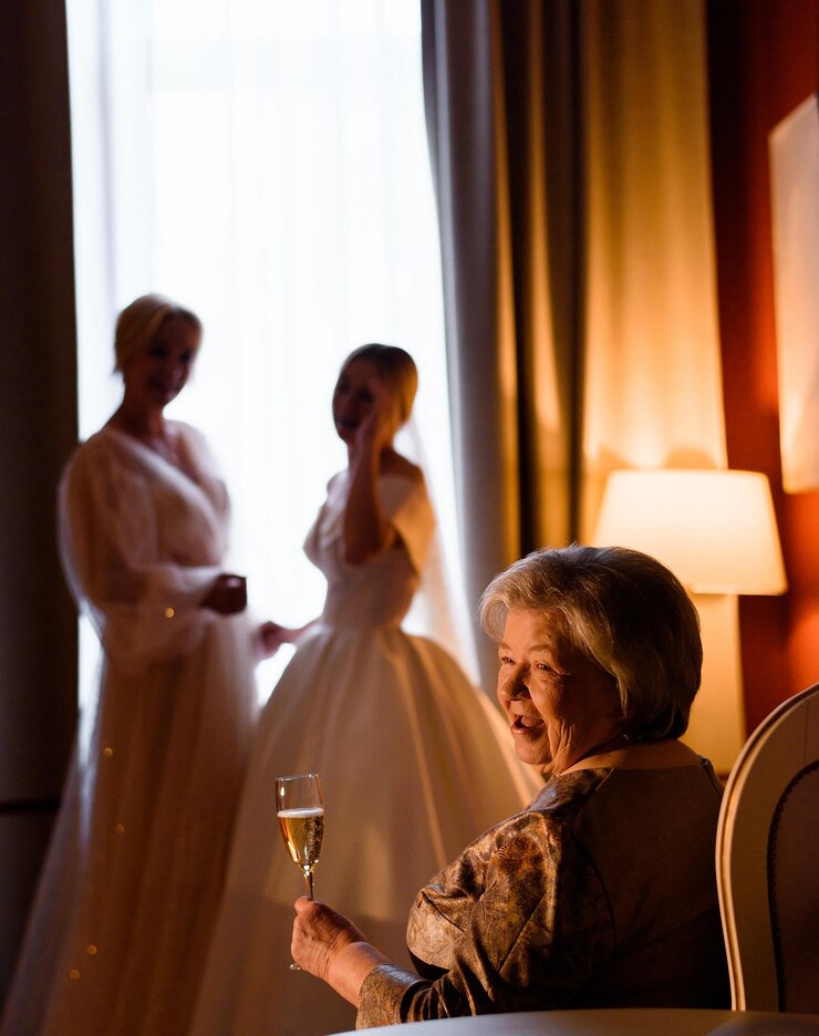 Grandma Enjoying Of Her Granddaughter